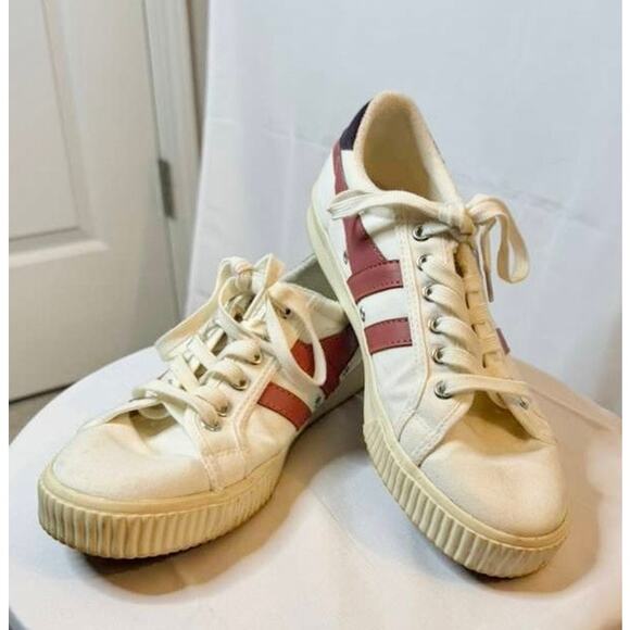 Gola Vegan Canvas Lace-Up Sneakers Tennis Mark Cox Chalk Pink Women's Size 9 - Picture 6 of 10